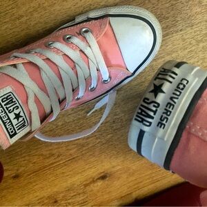 Salmon pink Converse
